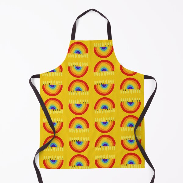 Item preview, Rainbow Chanukiah Yellow Print designed and sold by TillaCrowne.