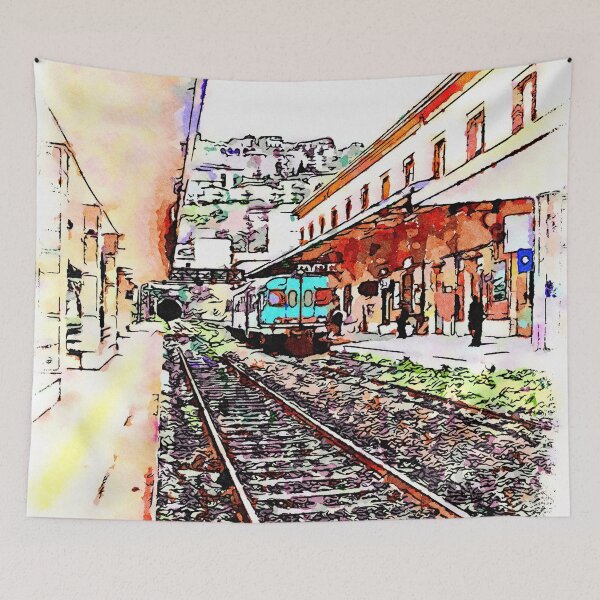 Item preview, Train in the railway station of Catanzaro designed and sold by Giuseppe Cocco.