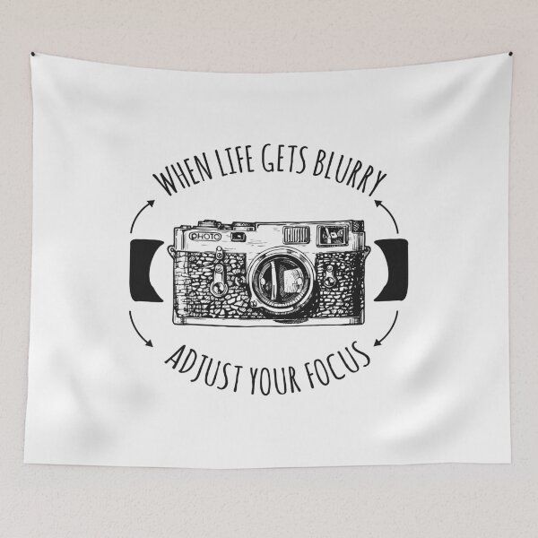 Item preview, When Life Gets Blurry Photographer Focus Camera designed and sold by Two Left Hands Design.