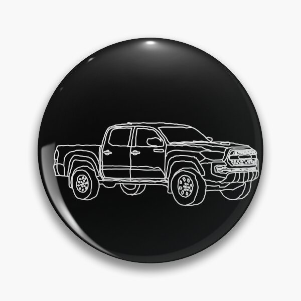 Item preview, White Toyota Tacoma Wireframe Outline designed and sold by kylemacmac.