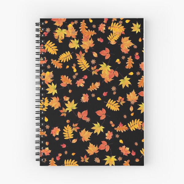 Item preview, Autumn Leaves (Black) designed and sold by WildNClassyFun.
