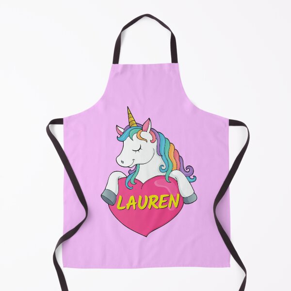 Item preview, Lauren Personalized Cute Unicorn Heart designed and sold by Suphiss.