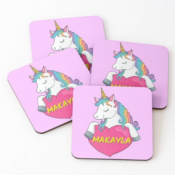 Item preview, Makayla Personalized Cute Unicorn Heart designed and sold by Suphiss.