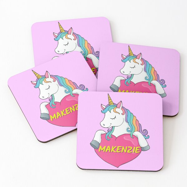 Item preview, Makenzie Personalized Cute Unicorn Heart designed and sold by Suphiss.