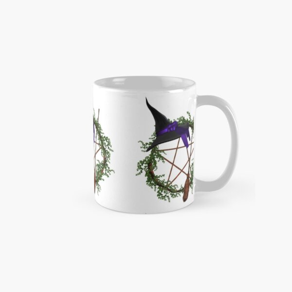 Item preview, Vine Pentacle with Broom & Witch Hat designed and sold by The Cottage Cauldron.