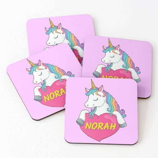 Item preview, Norah Personalized Cute Unicorn Heart designed and sold by Suphiss.