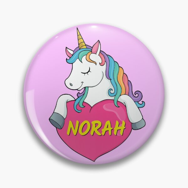 Item preview, Norah Personalized Cute Unicorn Heart designed and sold by Suphiss.