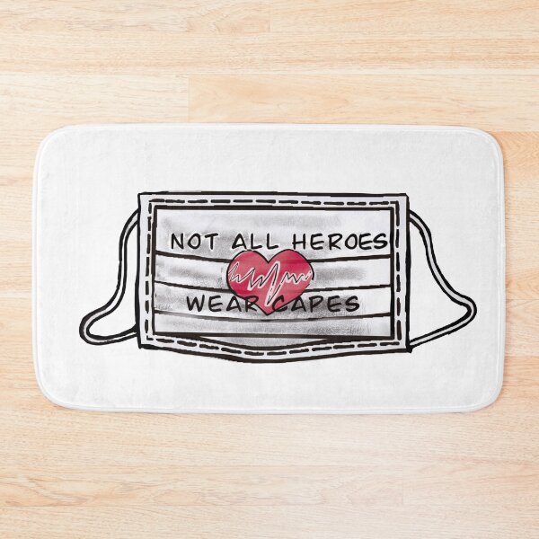 Item preview, Not all Heroes wear capes - Face mask  designed and sold by aadventures.