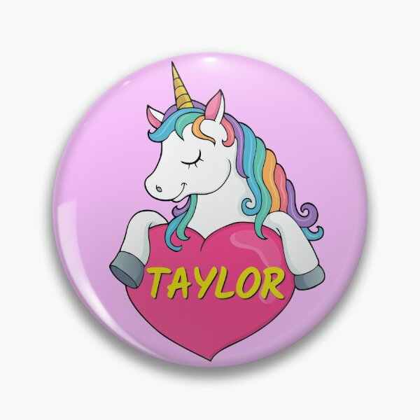 Item preview, Taylor Personalized Cute Unicorn Heart designed and sold by Suphiss.