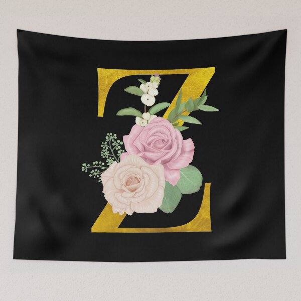 Item preview, Gold Floral Letter Z | Wedding Letters designed and sold by SerendipityNow.