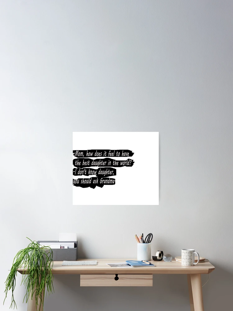 Aperçu 2 sur 3. Poster avec l'œuvre MAMAN créée et vendue par camilaameri.