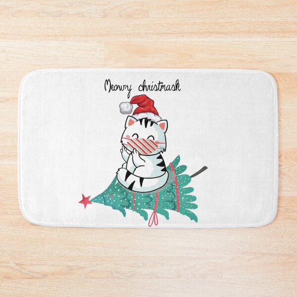 Item preview, Meowy Christmask Cute Christmas Cat designed and sold by Suhy.