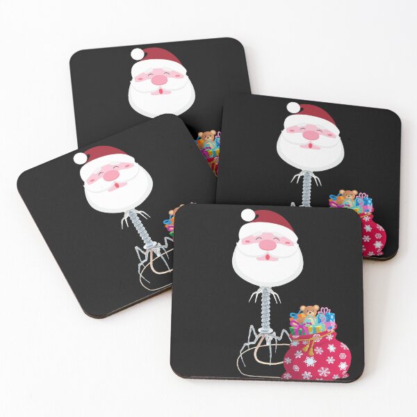 Item preview, MEDICAL LABORATORY SCIENTIST SANTA PHAGE WITH CHRISTMAS GIFTS FUNNY BACTERIOPHAGES  designed and sold by Hippiesole.