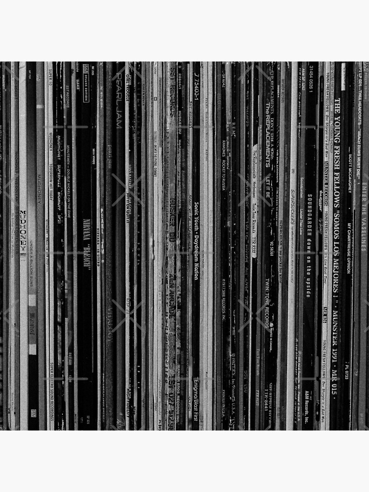 Alt Rock Records Black and White by Iheartrecords
