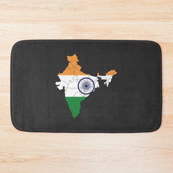 Item preview, India Flag Map with regions designed and sold by Alo.