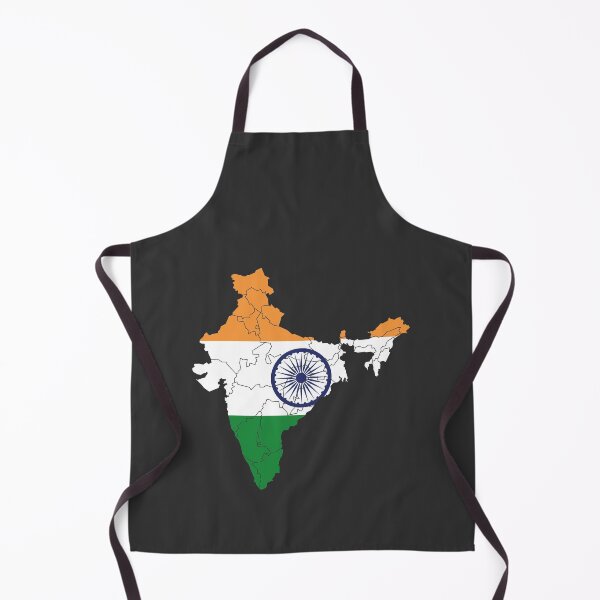 Item preview, India Flag Map with regions designed and sold by Alo.