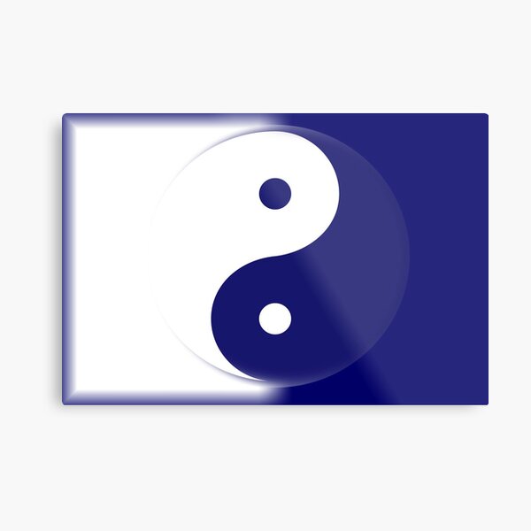 Tao in Blue Metal Print