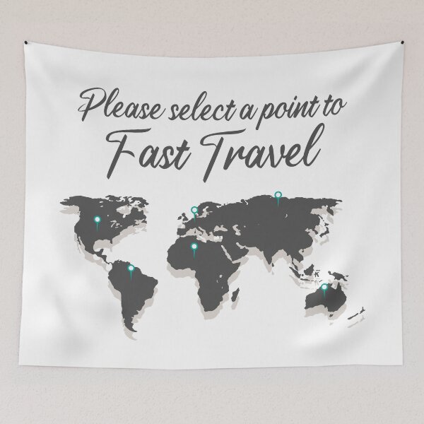 Item preview, MAP OF THE WORLD, FAST TRAVEL, designed and sold by TheFirstOne.