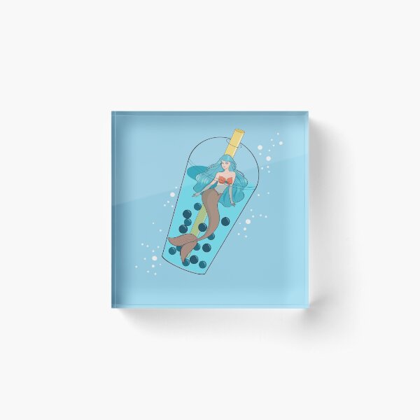 Mermaid Boba Acrylic Block