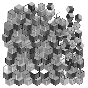 Artwork thumbnail, Abstract cubes texture by flashcompact