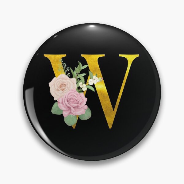 Item preview, Gold Floral Letter W | Wedding Letters designed and sold by SerendipityNow.
