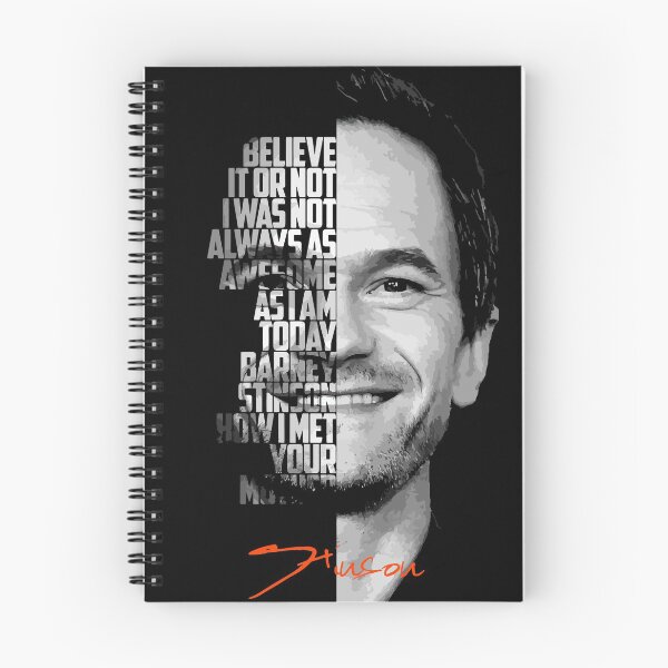 Item preview, Black and white Barney Stinson How I Met Your Mother Quote. designed and sold by Enea Kelo.