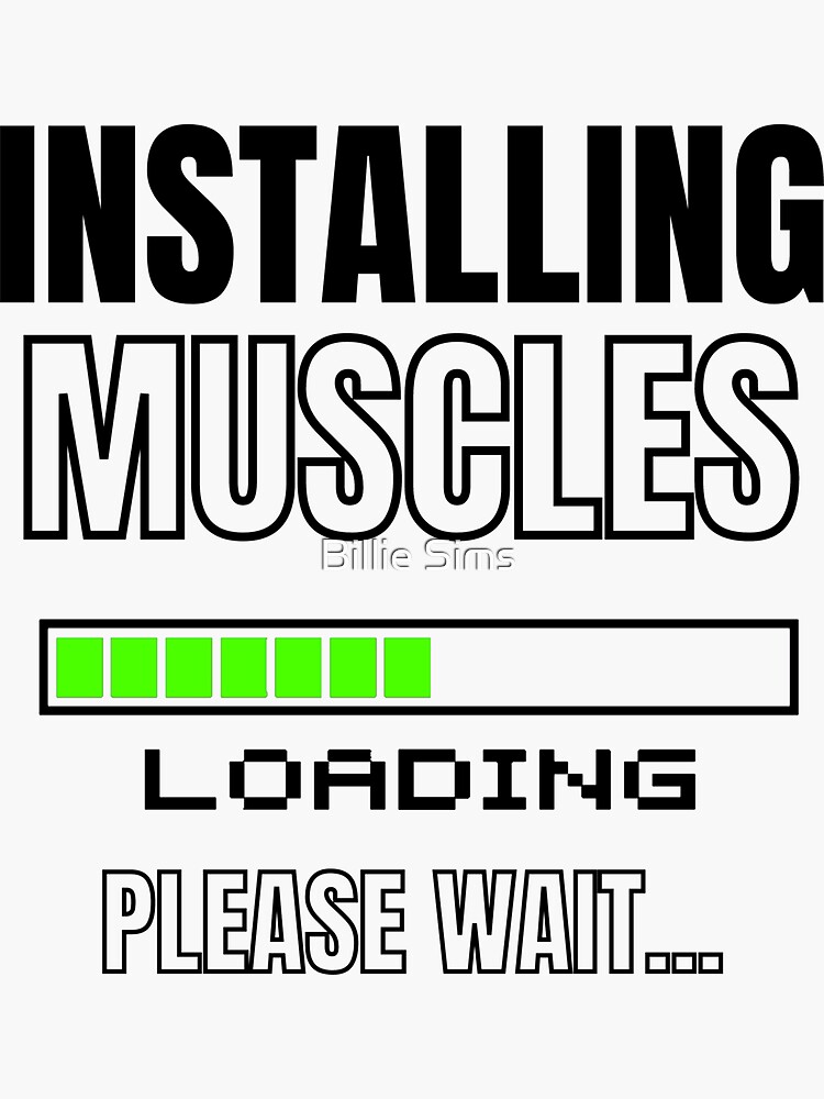 INSTALLING MUSCLES Funny workout shirt, cute gym shirt