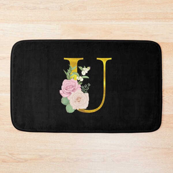 Item preview, Gold Floral Letter U | Wedding Letters designed and sold by SerendipityNow.