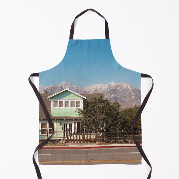 Item preview, blue house with mountain view background in California USA designed and sold by Mrvell.