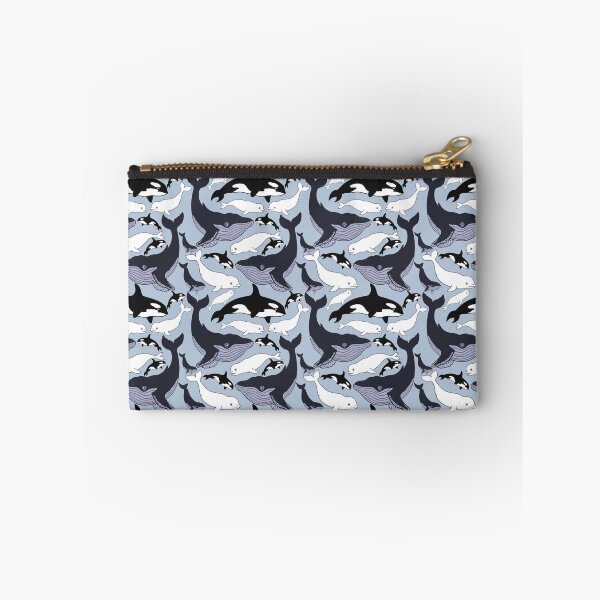 Item preview, Blue whale, orca and beluga whale pattern designed and sold by cwillustration.