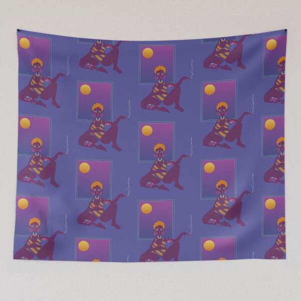 Item preview,  Alien Girl Smoking  designed and sold by loriarts.