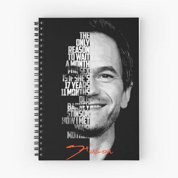 Item preview, Black and white Barney Stinson How I Met Your Mother Quote. designed and sold by Enea Kelo.