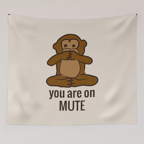 Item preview, You are on mute, beige designed and sold by marufemia.