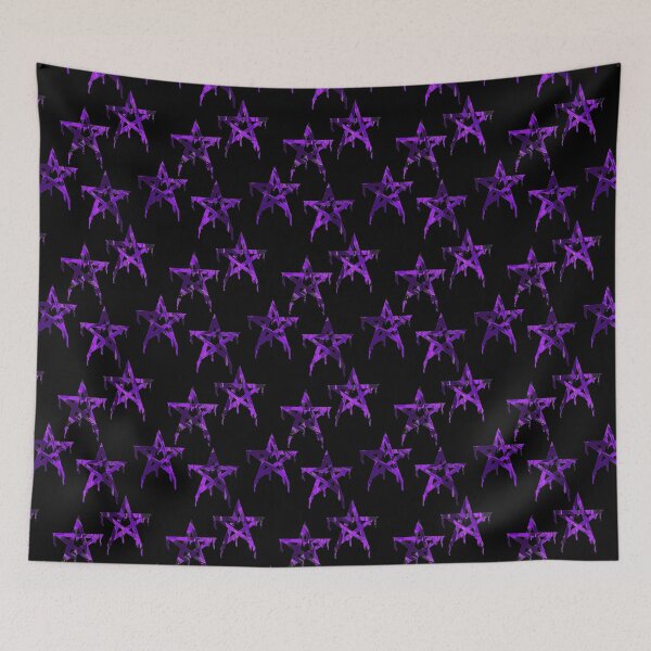 Item preview, Pentagram purple repeat designed and sold by tada-leipzig.