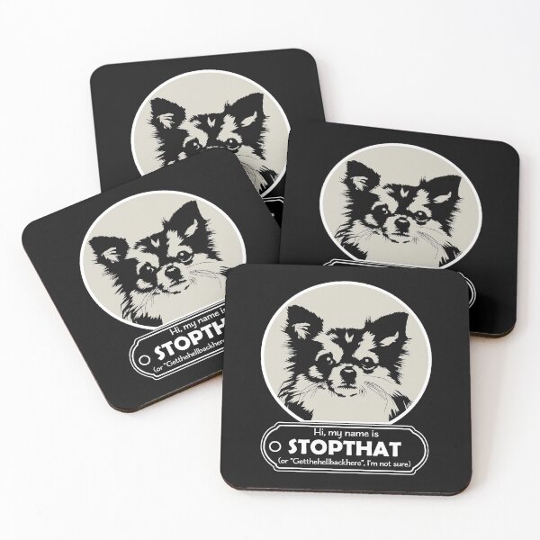 Item preview, Hi My Name Is StopThat - Funny Hello my name is dog - Chihuahua designed and sold by LookFrog.