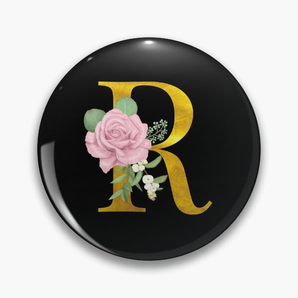 Item preview, Gold Floral Letter R | Wedding Letters designed and sold by SerendipityNow.