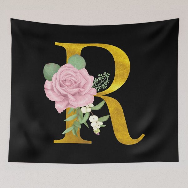 Item preview, Gold Floral Letter R | Wedding Letters designed and sold by SerendipityNow.