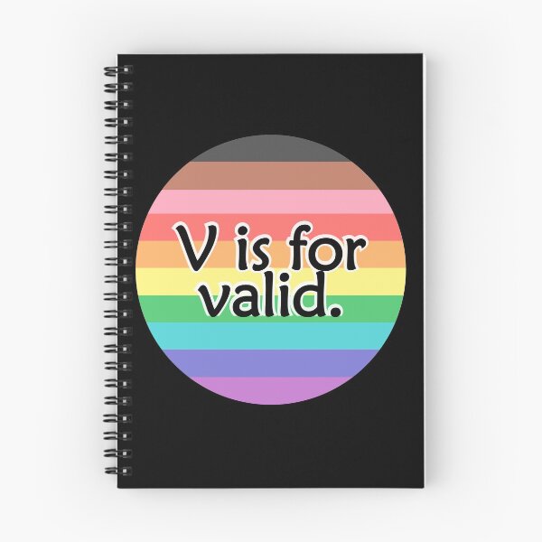 Item preview, V is for VALID Full Pride Flag designed and sold by QueerShop.