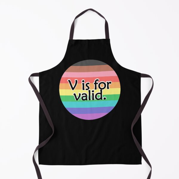 Item preview, V is for VALID Full Pride Flag designed and sold by QueerShop.