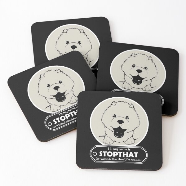 Item preview, Hi My Name Is StopThat - Funny Hello my name is dog - Cartoon Dog designed and sold by LookFrog.