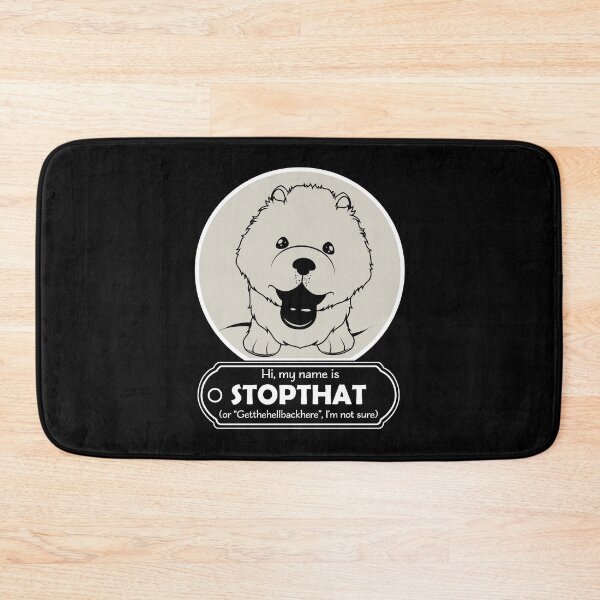 Item preview, Hi My Name Is StopThat - Funny Hello my name is dog - Cartoon Dog designed and sold by LookFrog.