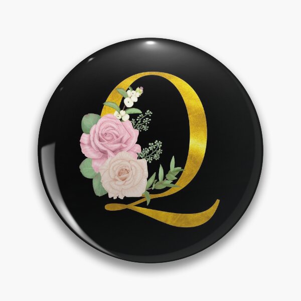 Item preview, Gold Floral Letter Q | Wedding Letters designed and sold by SerendipityNow.