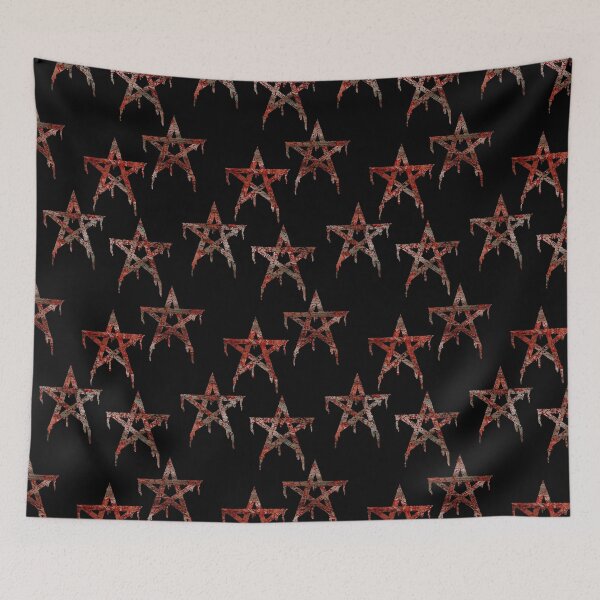 Item preview, Pentagram red repeat designed and sold by tada-leipzig.