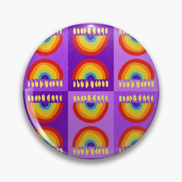Item preview, Rainbow Chanukiah Purples Grid designed and sold by TillaCrowne.