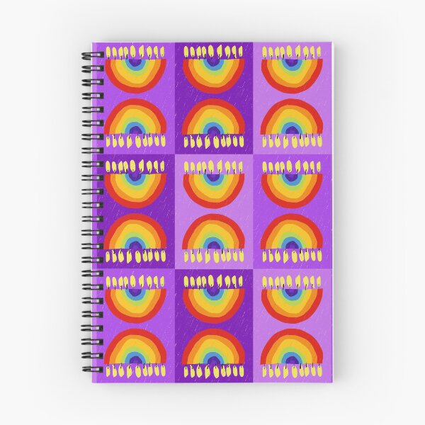 Item preview, Rainbow Chanukiah Purples Grid designed and sold by TillaCrowne.