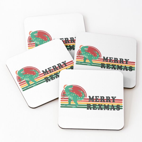 Item preview, Merry Rexmas T-rex wrapped in Christmas Lights  designed and sold by Katherine Winner.