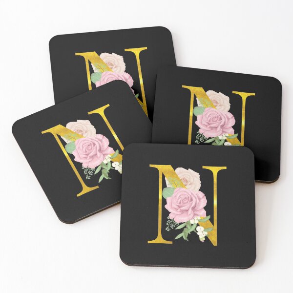 Item preview, Gold Floral Letter N | Wedding Letters designed and sold by SerendipityNow.