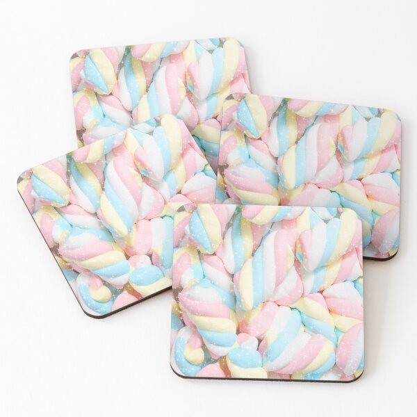 Item preview, Marshmallows Candy Pattern Pastel Unicorn designed and sold by Jolly-Yosei.