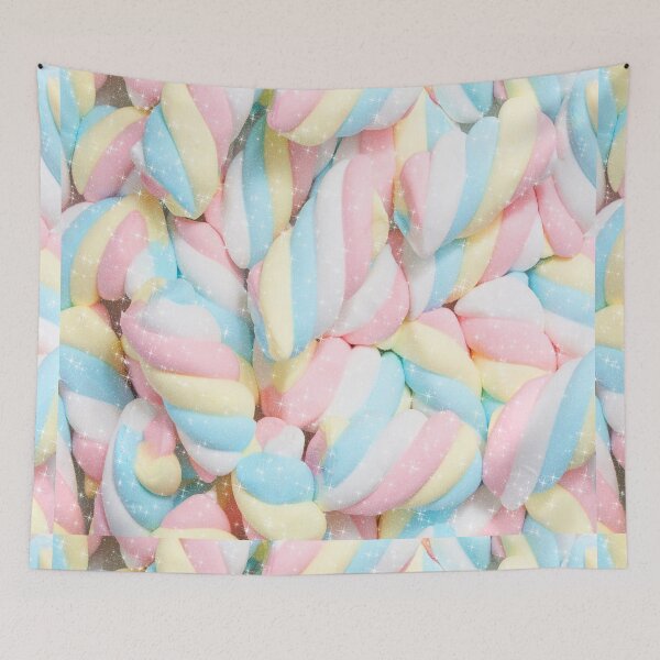 Item preview, Marshmallows Candy Pattern Pastel Unicorn designed and sold by Jolly-Yosei.