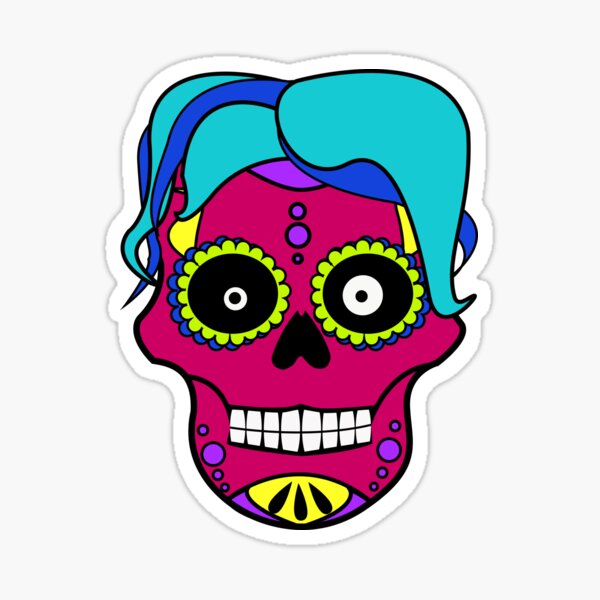 Crâne Mexicain flashy Sticker